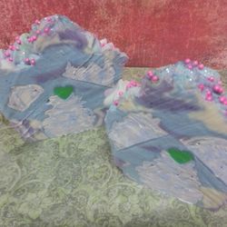 Raspberry lemonade natural cupcake soap