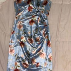 Blue Floral Dress