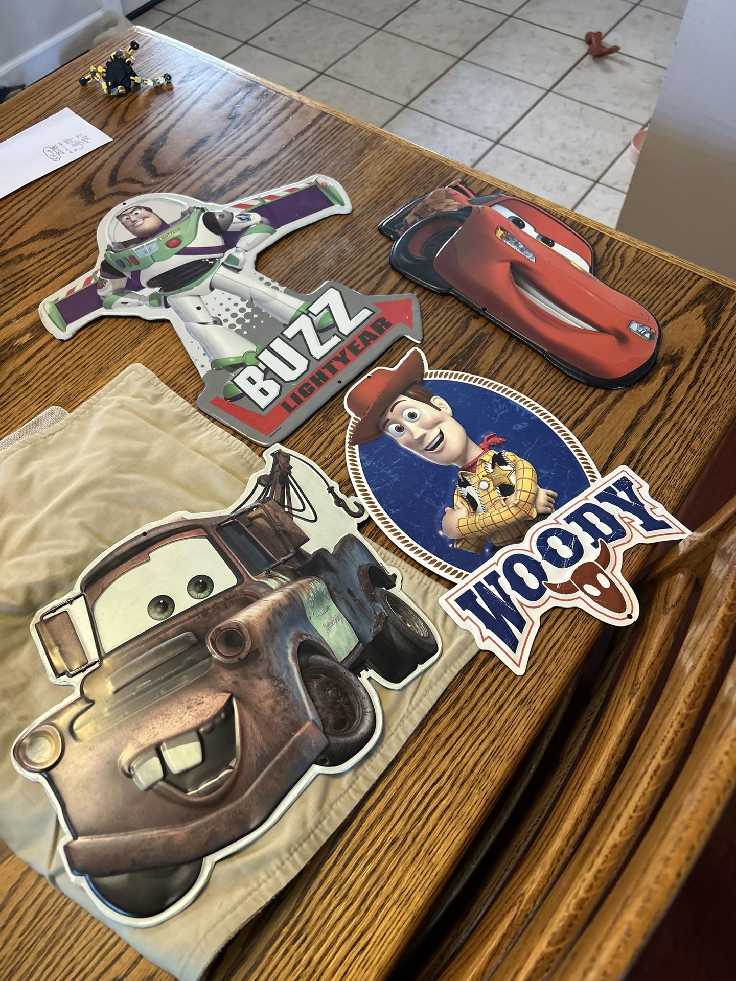 Cars And Toy Story Metal Decor