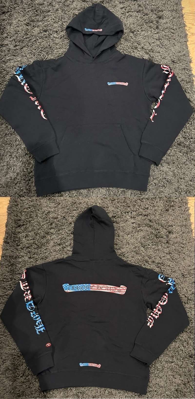 Marty Boy American Flag Chrome Hoodie