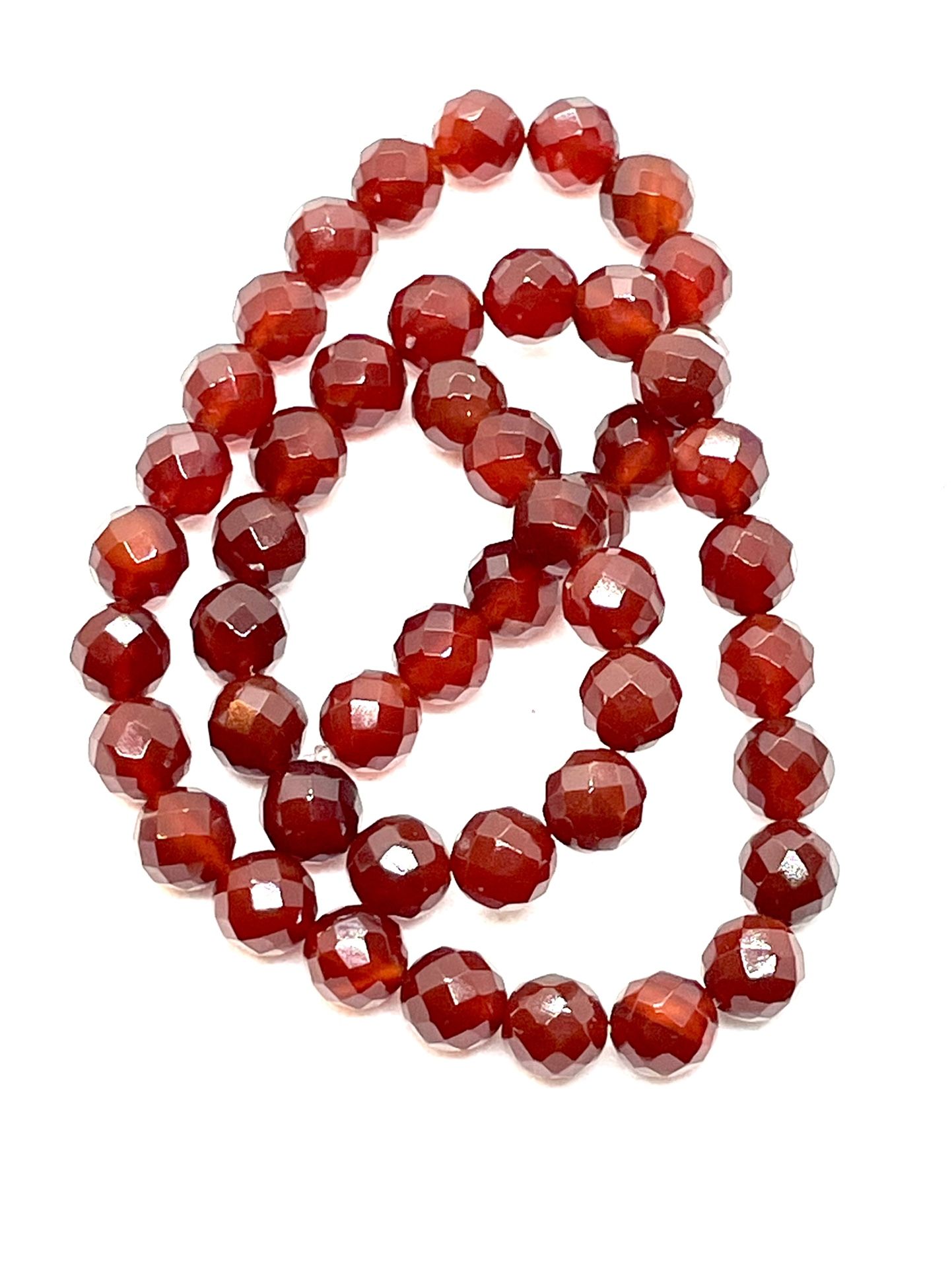 Strand Of 8mm Carnelian Beads