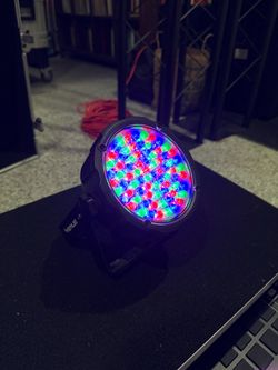 Venue ThinPar 38 LED RGB PAR Stage Light, Sound Activated, Built-In Display