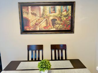 Framed Tuscan Courtyard Wall Art decor