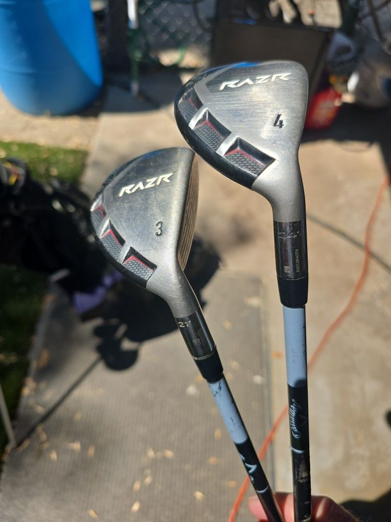 Callaway razr 3 and 4 golf club drivers