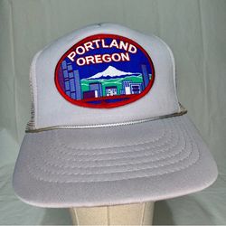 Vintage Portland Oregon Adjustable SnapBack Rope Trucker Hat Cap - NWOT