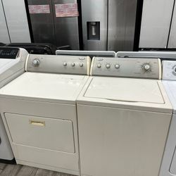 Whirlpool washer and dryer set electric used