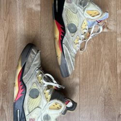 Air Jordan Off White 5 Size 10.5