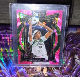 Dominique Malonga Panini Select Rookie Pink Cracked Ice Card