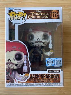 Pirates of the Caribbean Jack Sparrow Skeleton #1724 Funko Pop! LE 3500