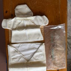 Vintage Newborn Baby Bunting Set