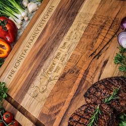 Custom Engraved Wooden Cutting Board – Any Design, Ready in 24h 🔥
