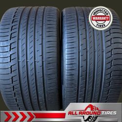 🔥 2- 315/30R22 CONTINENTAL PREMIUMCONTACT 6 – 9/32” TREAD 🔥
