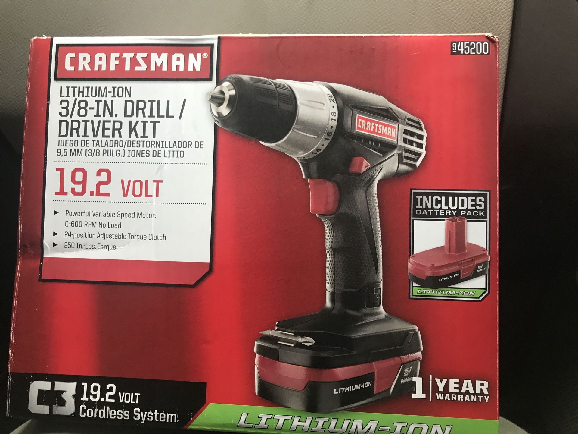 Drill/driver kit cordless