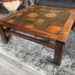 Danish Rosewood, Ceramic Tile Coffee Table