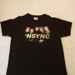 Vintage '90s NSYNC T Shirt Black