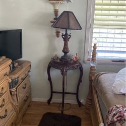 Marble Wood Table 