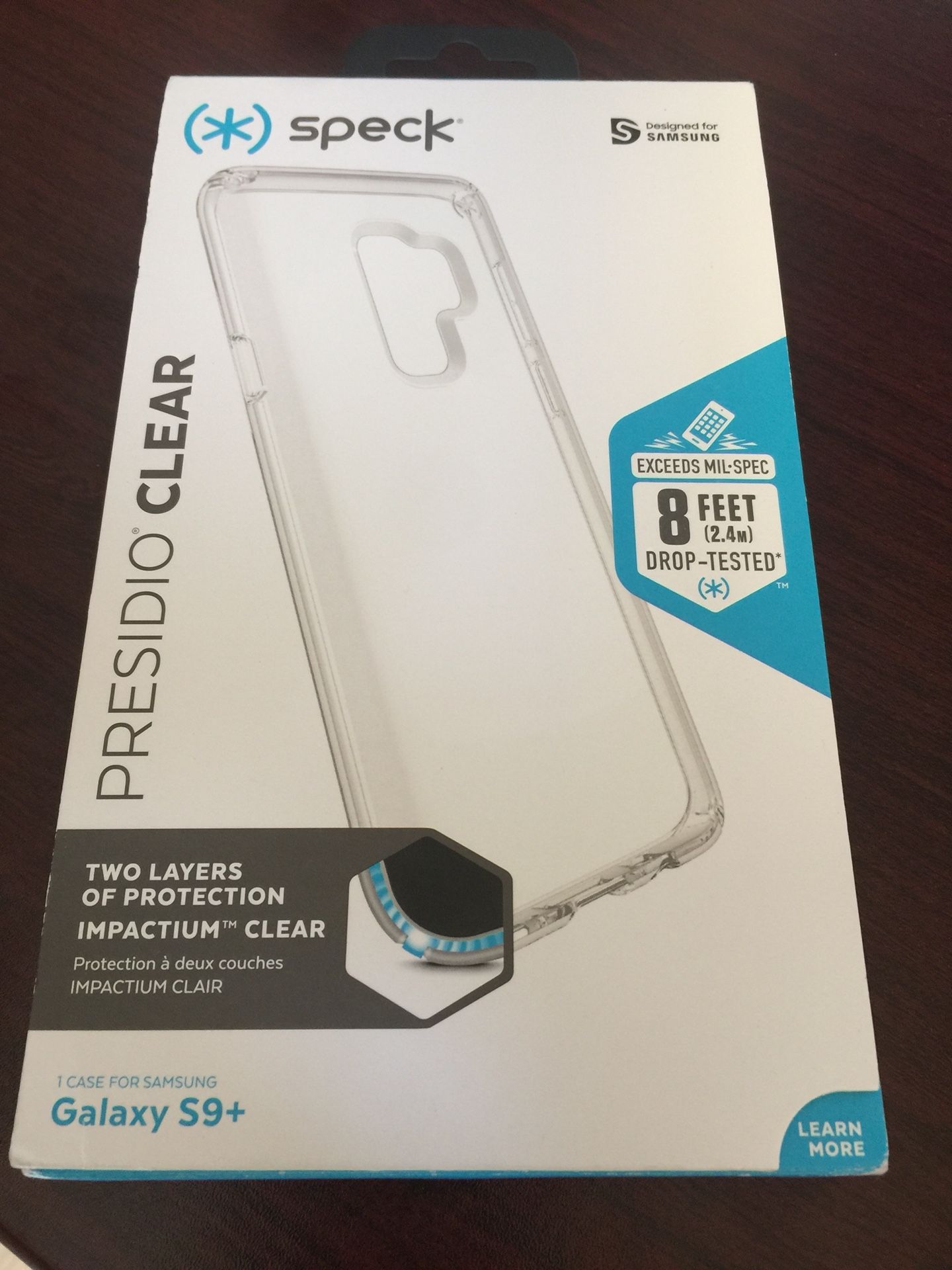 *brand new*Speck Presidio Clear case for Samsung S9 plus