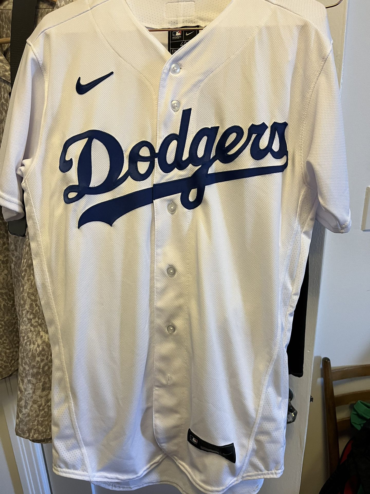 Men's Los Angeles Dodgers Nike White Home Authentic Team Jersey