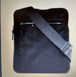 Piquadro Men's Leather Crossbody Bag Made in Italy