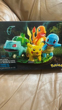 4D Build Pokémon Puzzle Model Kit Kanto Region 4-pack NEW