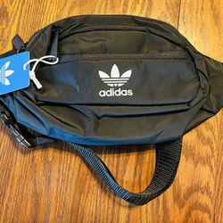 Adidas Originals National Waist Bag/Fanny Pack Black/White Unisex - New With Tag