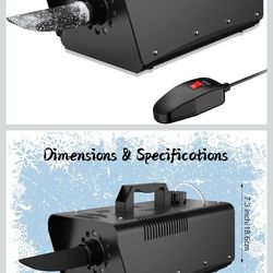 Brand new 650w snow machine