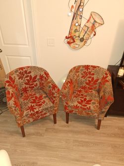 Pier I Accent Chairs set of two