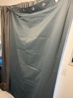 4 Stone Blue Blackout Curtain Panels - 52 x 84 Each - Unused