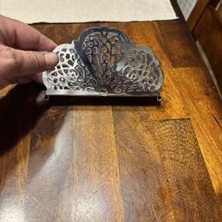 Irvin Ware Vintage Chrome USA Napkin Holder