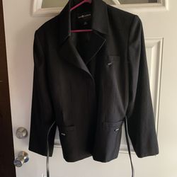 Women's Black Jacket/Blazer Sag Harbor brand size 16P