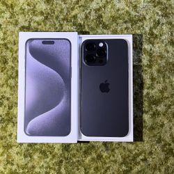 iPhone 15 Pro Max | 256GB | Black Titanium | Factory Unlocked