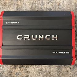 Crunch Ground Pounder GP-1500.4 1500 Watt 4 Channel Amplifier