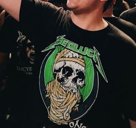 Vintage Metallica Shirt 2XL Black Pushead ONE Mummy Skull Band Tee AAA Alstyle 2013