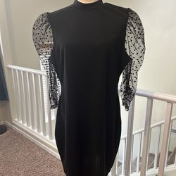 SHEIN black mini dress