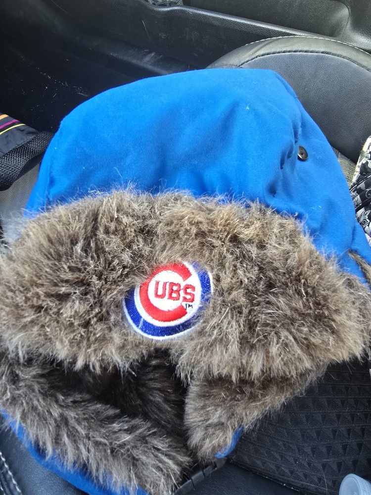 CHICAGO CUBS BOMBER HAT NEW