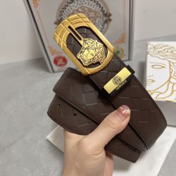 Versace Men’s Belt With Box New 