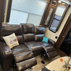 Leather Recliner Couch