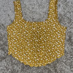 Floral Crop Tank