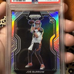 Joe Burrow RC Prizm Black Silver PSA 10 