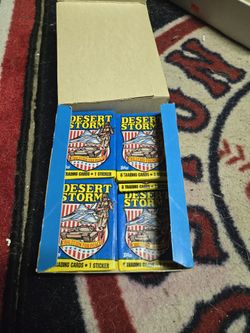 Unopened Packs Desert Storm Cards