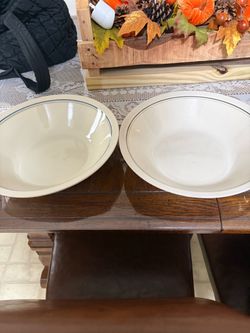 Two 12 inch MATCHING Pasta/Salad Dishes $5each