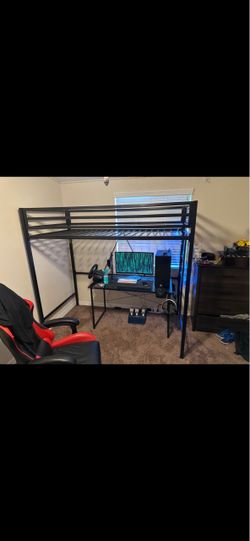 Loft bed frame no mattress