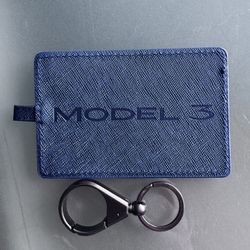 Tesla Model 3 Leather Key Card Holder