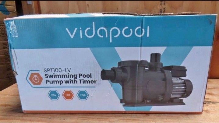Swimming Pool Pump with Timer 115V 1HP 7.5A