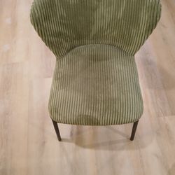 Olive Green Upholstered Dining Room Chairs 6