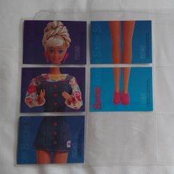 1993 Barbie Promo Cards - 5 Total - Double Sided