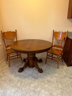 Dining room table and chairs