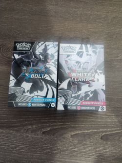 Pokemon Cards Black Bolt and White Flare