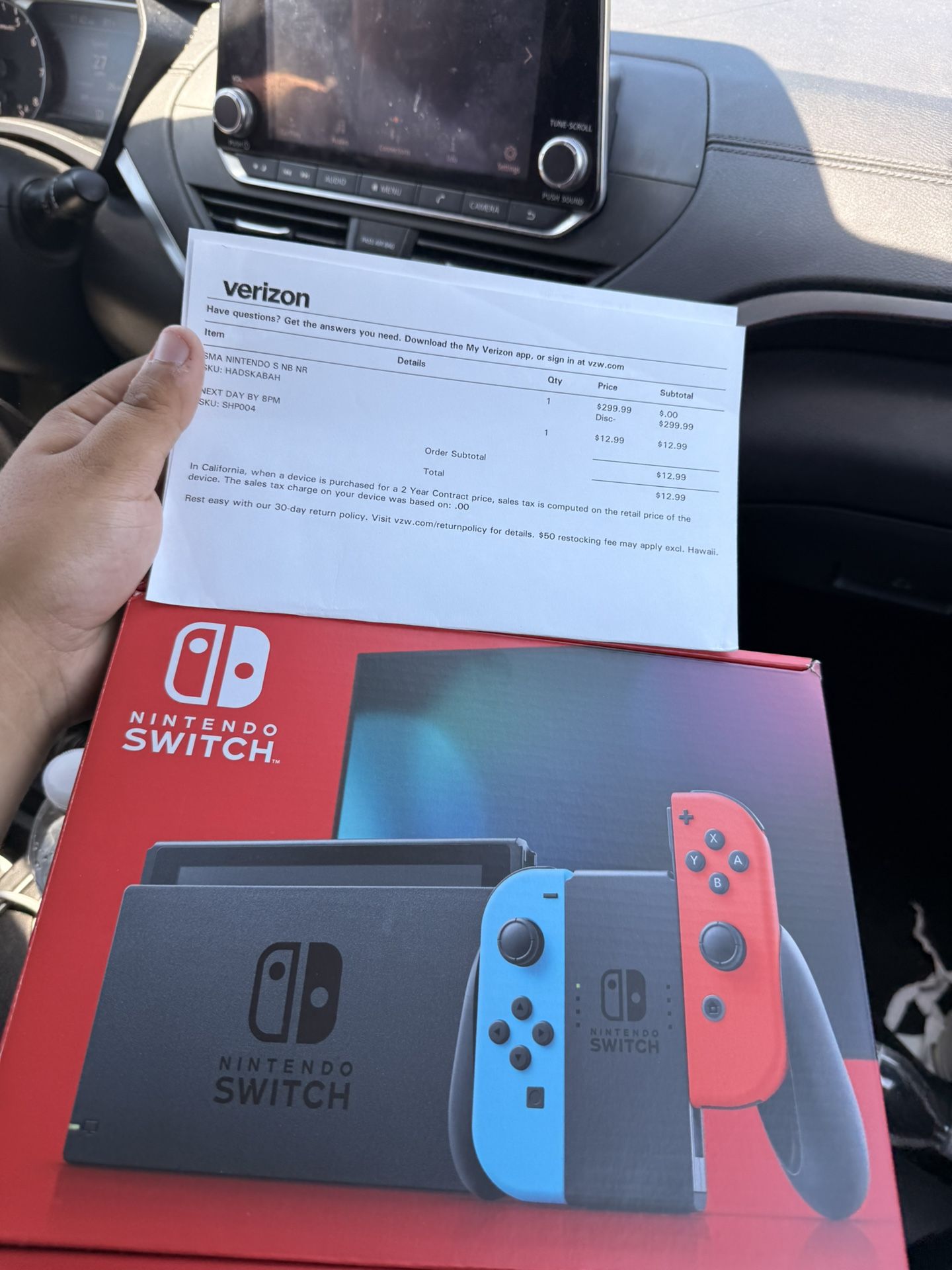 Red and Blue Nintendo Switch