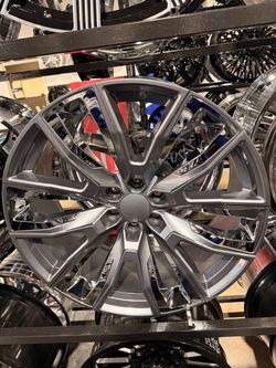 24s gunmetal wheels tires new 6lug Chevy trucks new